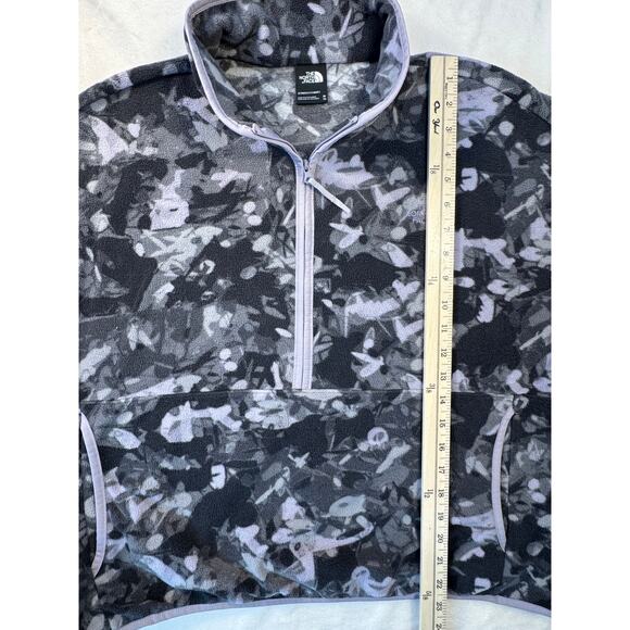 The North Face Womens Camo Black Purple Glacier Fleece Jacket Pullover XL - Picture 10 of 11